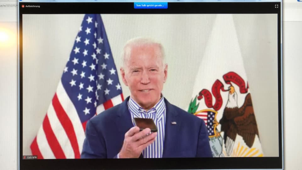 Joe Biden verlegt den Wahlkampf ins Internet.