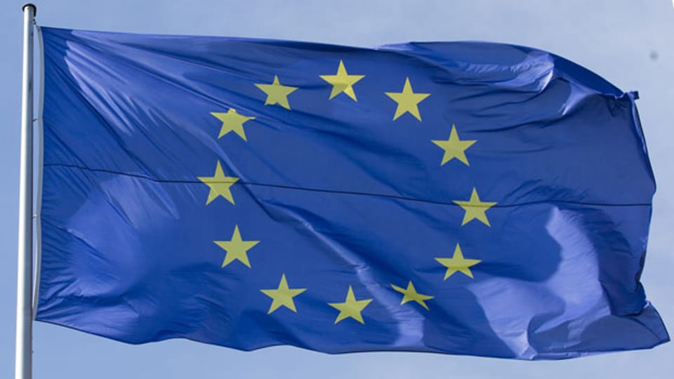 Die Fahne der  EU.