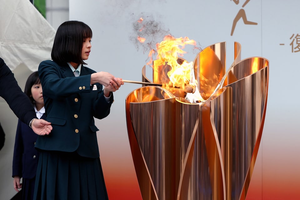 Die olympische Flamme