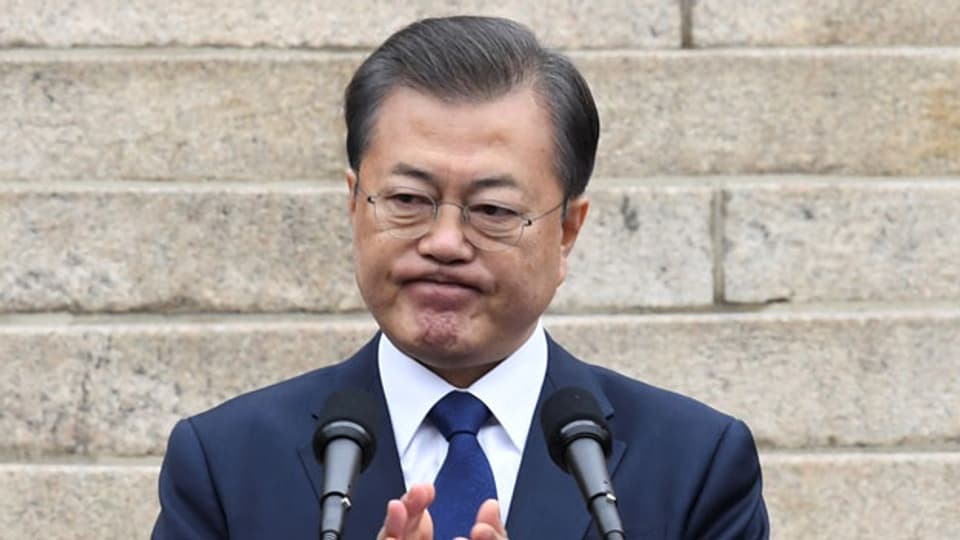 Präsident Moon Ja, Präsident von SüdKorea.