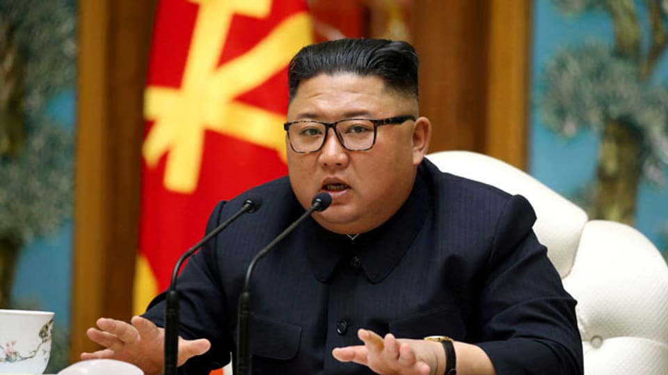 Der nordkoreanische Machthaber Kim Jong Un am 11. April 2020.