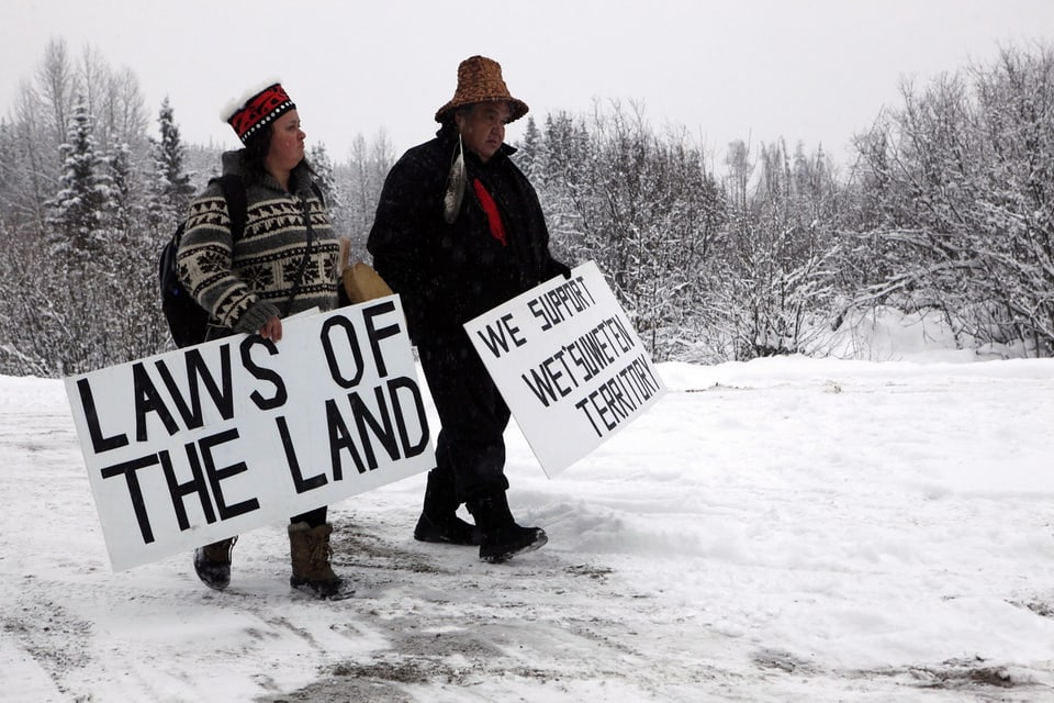 Proteste gegen Pipeline-Bau in Kanada