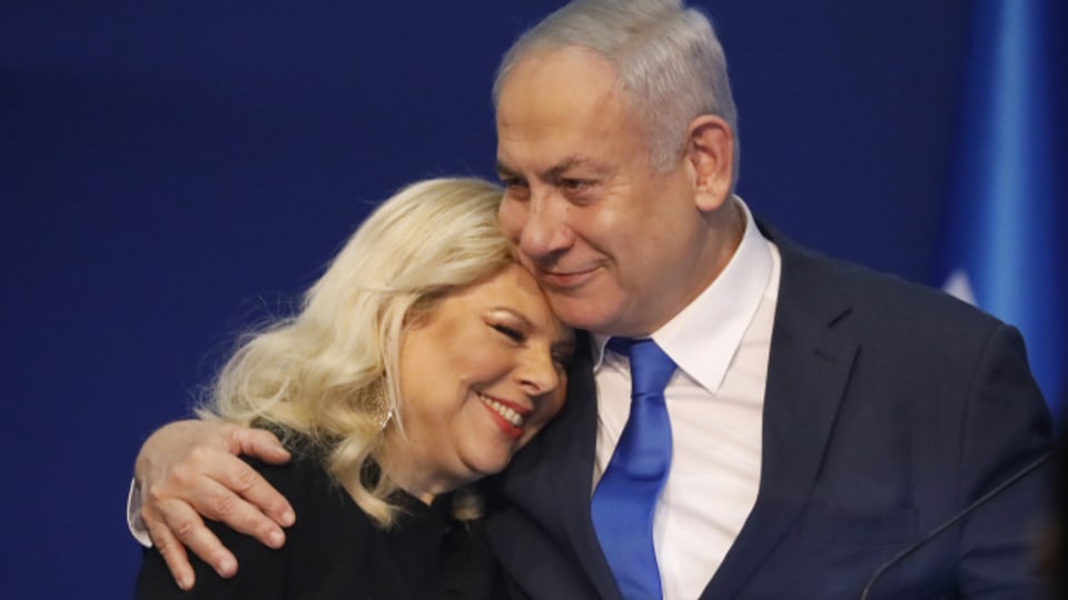 Sara und Benjamin Netanyahu nach dessen Wahlsieg im März.
