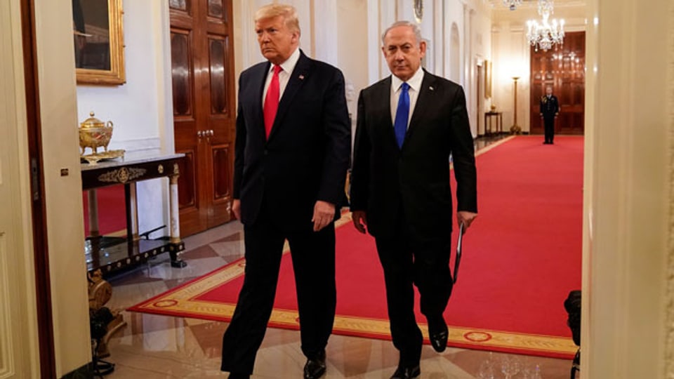 US-Präsident Donald Trump (links) und Isreals Premierminister Benjamin Netanjahu (Bild vom 21. März 2019).