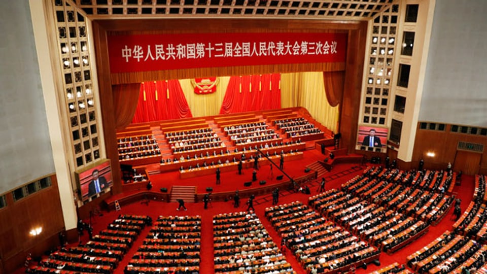 Der Volkskongress in Peking.