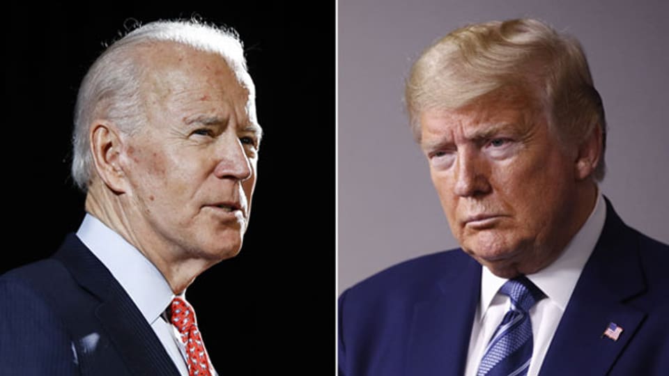 Ex-Vice-Präsident Joe Biden (links) und US-Präsident Donald Trump.