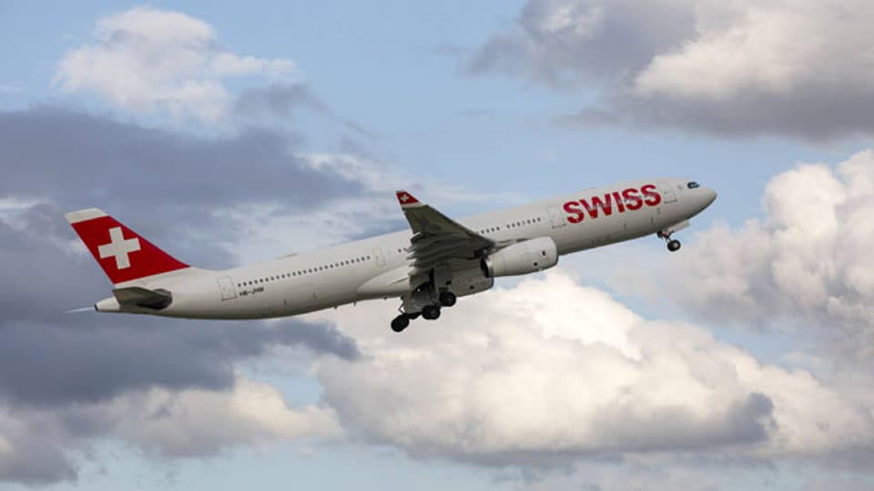 Symbolbild. Ein Flugzeug der Swiss.