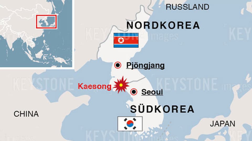 Nordkorea sprengte gemeinsames, innerkoreanisches Verbindungsbüro an der Grenze zu Südkorea.