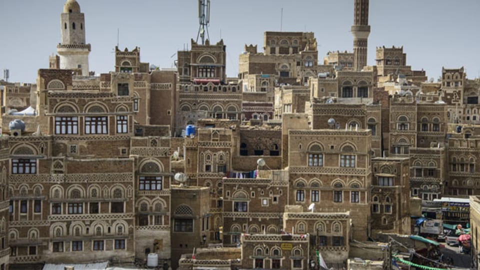 Blick auf die Altstadt von Sanaa, ein Weltkulturerbe.