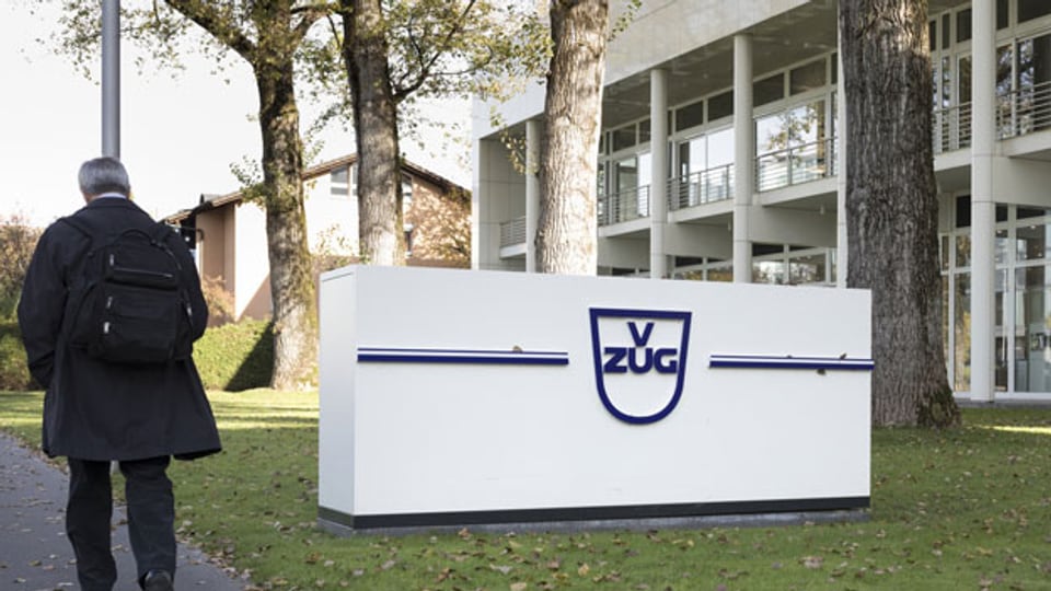 Das Logo des Haushaltsgeräte-Herstellers V-ZUG.
