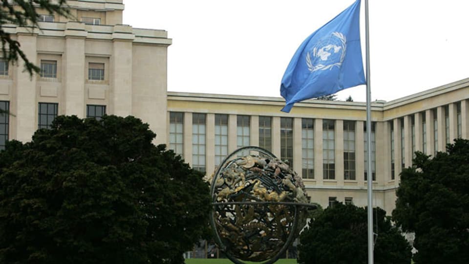 Das UNO-Hauptgebäude in Genf.