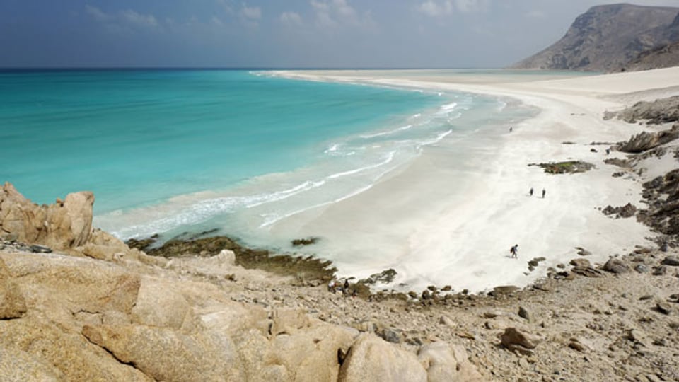 Bucht von Qalansiyah, Insel Sokotra, UNESCO-Weltnaturerbe, Jemen.