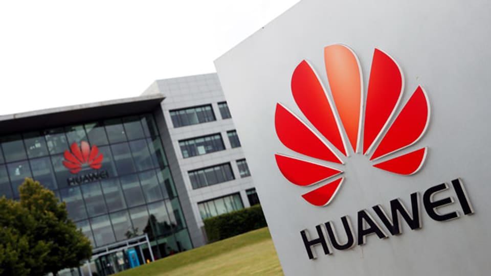 Das Gebäude des Huawei-Hauptquartiers am 14. Juli 2020 in Reading, Großbritannien.