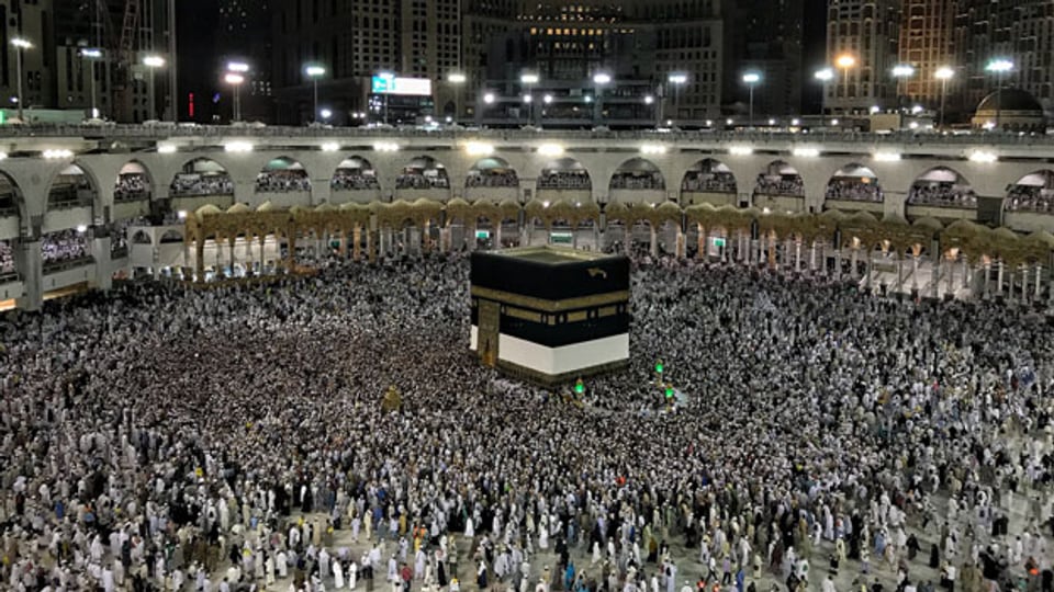 Die Kaaba in Mekka, Saudi-Arabien.