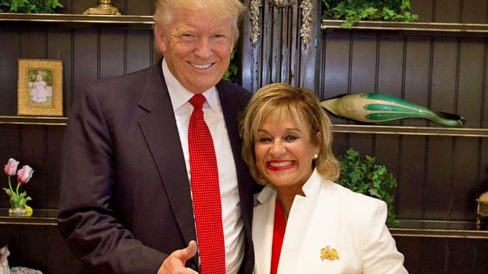 US-Präsident Donald Trump und Bertica Cabrera-Morris aus Orlando.