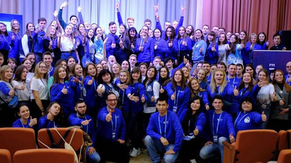 «Die Freiwilligen des Sieges» - Russlands Jugend, so wie sie Wladimir Putin am liebsten hätte.