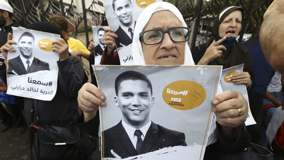 In Algerien wird gegen die Verurteilung des algerischen Journalisten Khaled Drareni protestiert.