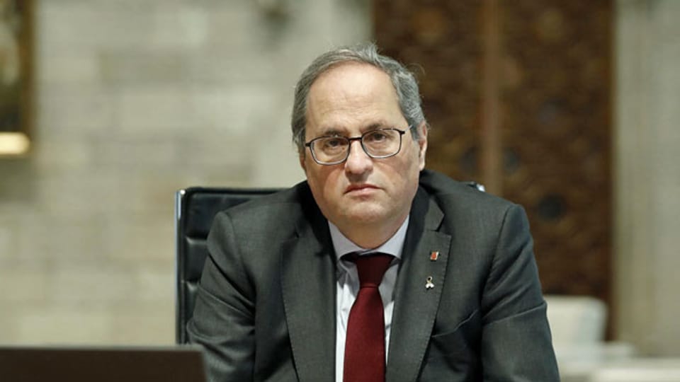 Kataloniens separatistischer Regierungschef Quim Torra wird des Amtes enthoben.