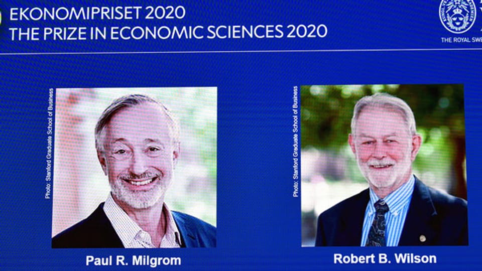 Wirtschaftsnobelpreis geht an US-Ökonomen Milgrom und Wilson.