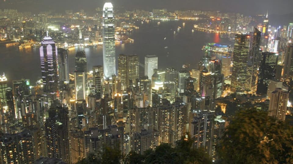 Blick auf Hongkong.
