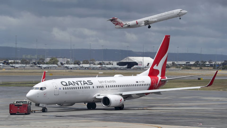 Blick auf den Flughafen Perth in Perth, Samstag, 14. November 2020.