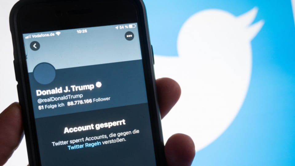Donald Trumps Twitter-Konto wurde gesperrt - für immer.