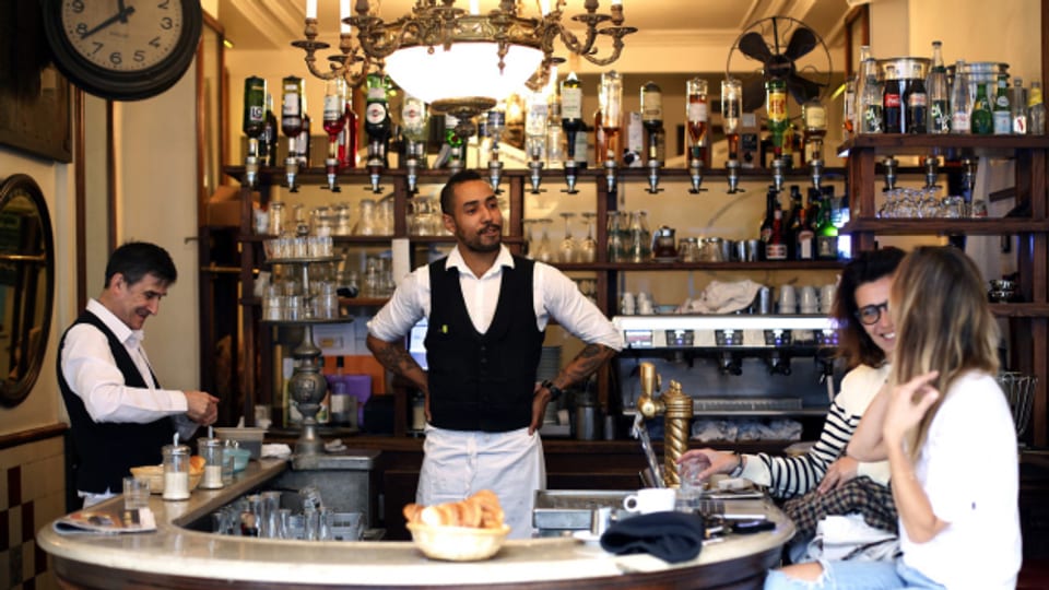Im «Au petit Fer à Cheval» in Paris, wo das Restaurant erfunden wurde. Aufnahme von 2019.