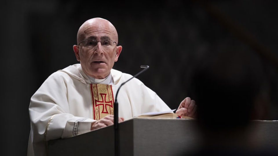 Der neue Churer Bischof Joseph M. Bonnemain, aufgenommen am Montag, 15. Februar 2021, in Chur. Der Papst hat Joseph M. Bonnemain zum Bischof ernannt.