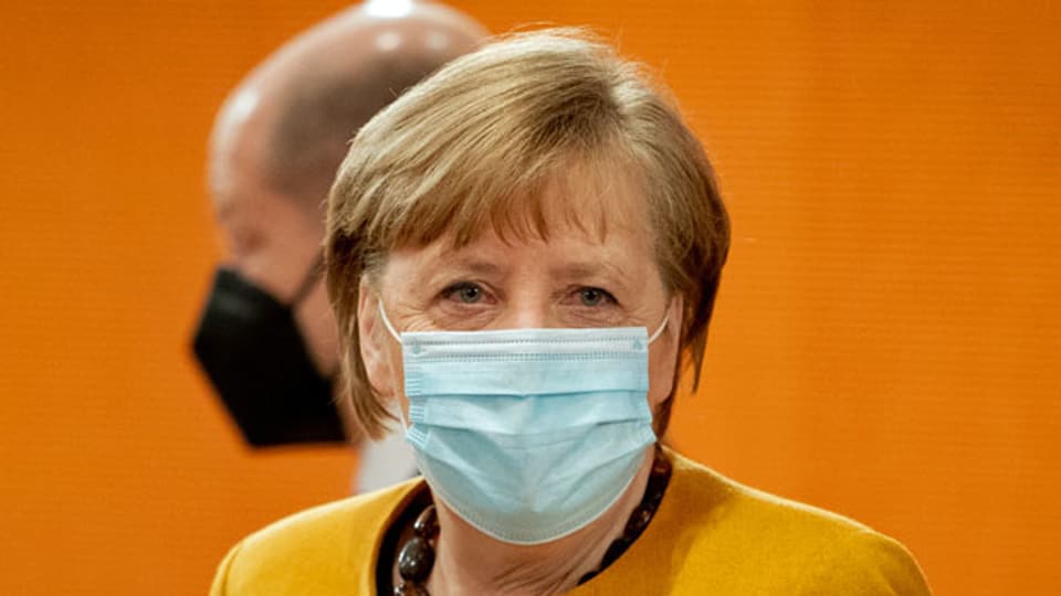 Die Bundeskanzlerin Angela Merkel (CDU) im Bundeskanzleramt in Berlin.