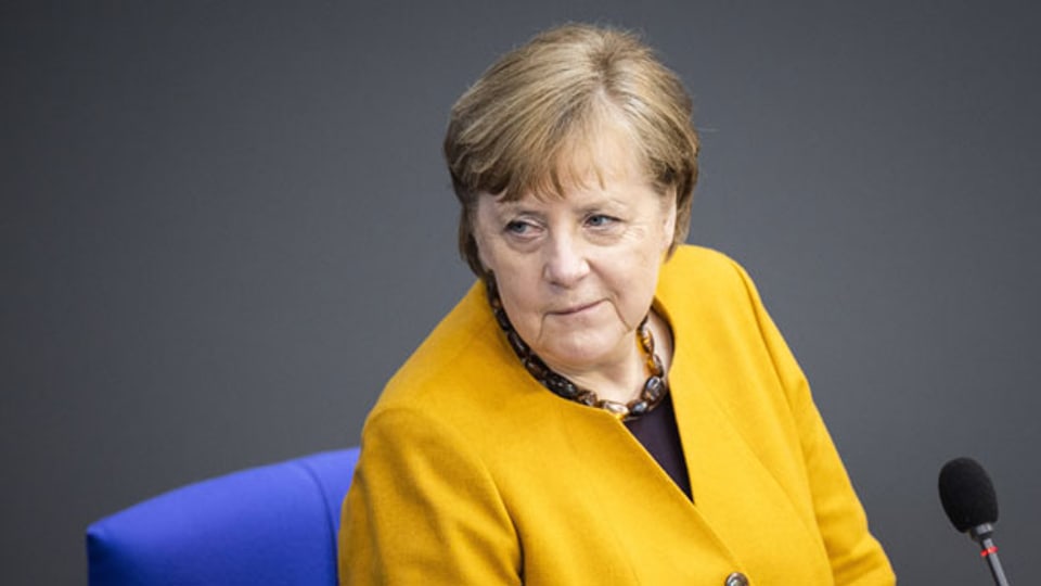 Angela Merkel, Bundeskanzlerin, an der Regierungsbefragung durch den Deutschen Bundestag in Berlin.