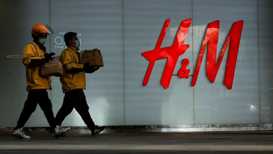 Boykott-Aufrufe gegen H&M in China.