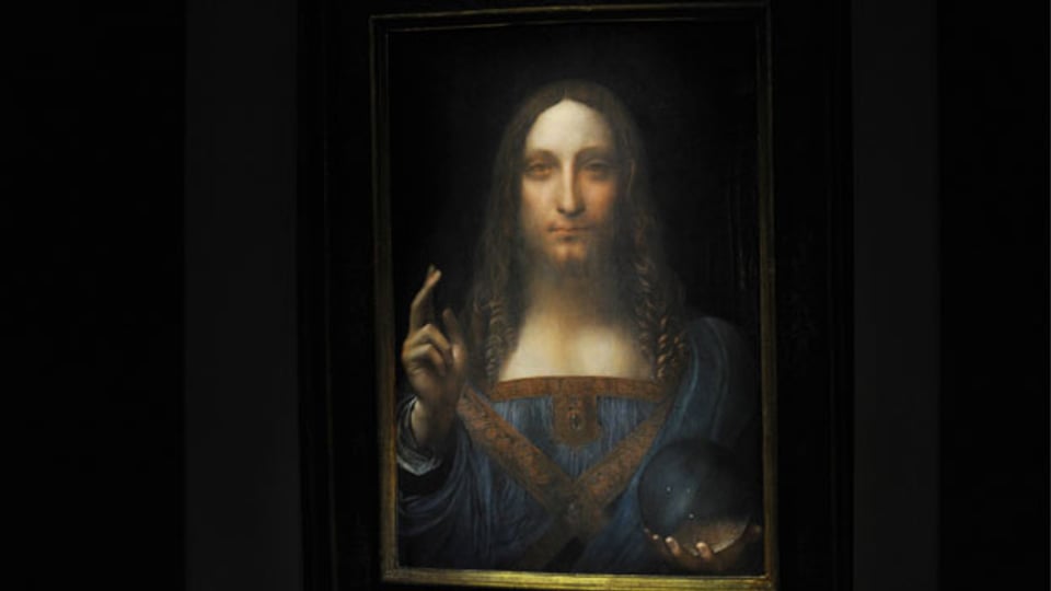 Das Gemälde Salvator Mundi von Leonardo da Vinci wurde vom Auktionshaus Christie’s für 450 Mio. Dollar versteigert. Das Gemälde ist um 1500 entstanden.