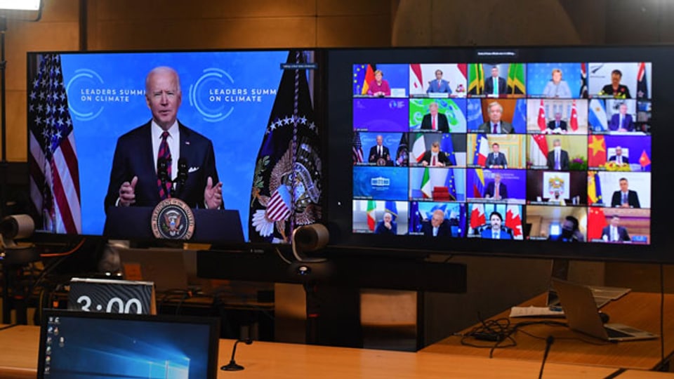 Joe Biden hat zum virtuellen Klimagipfel eingeladen.