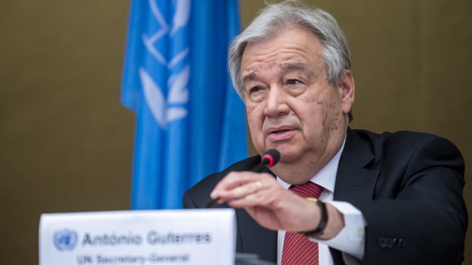 Uno-Generalsekretär Antonio Guterres.