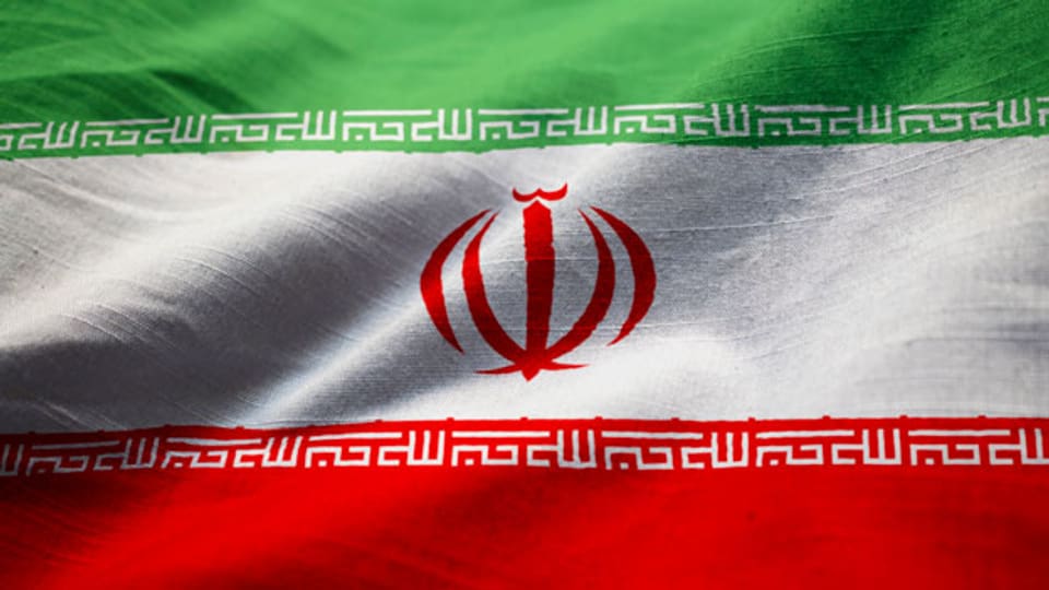 Die Fahne von Iran.