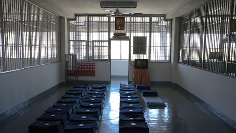 Blick in eine Gefängniszelle in Chiang Mai, Thailand. Symbolbild.
