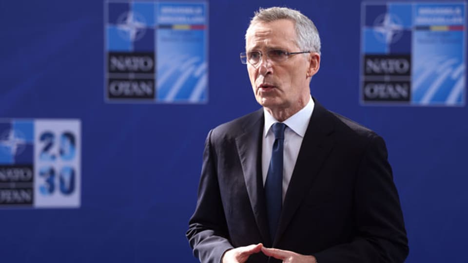 Nato-Generalsekretär Jens Stoltenberg am Nato-Gipfel im Nato-Hauptquartier in Brüssel am Montag, 14. Juni 2021