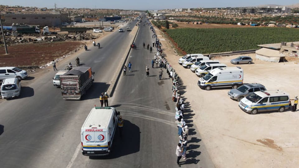 Grenzüergang Bab-al-Hawa zwischen Syrien und der Türkei.