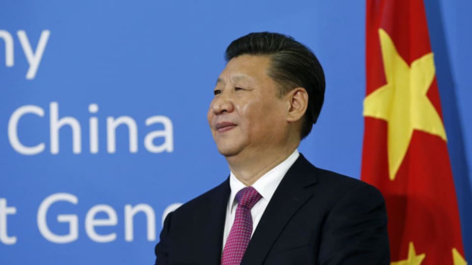 Der chinesische Präsident Xi Jinping am europäischen Uno-Hauptsitz in Genf. Aufnahme vom Januar 2017.