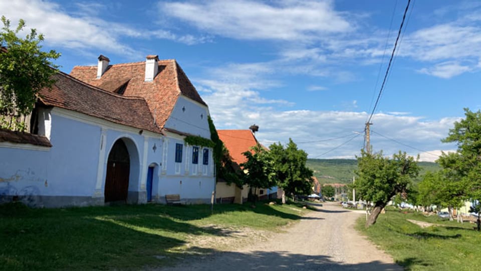 Dorfstrasse von Viscri.