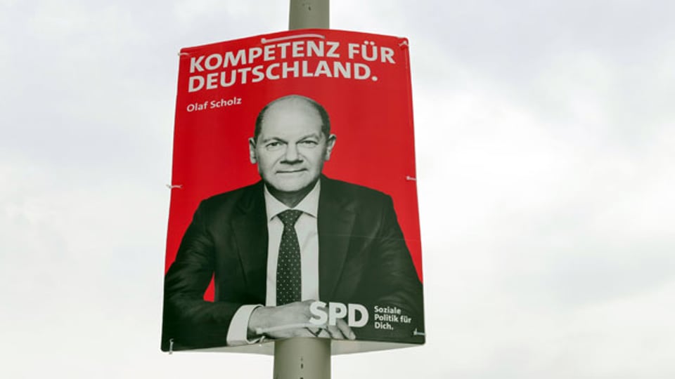 SPD-Politiker Olaf Scholz kandidiert für das Kanzleramt in Deutschland.