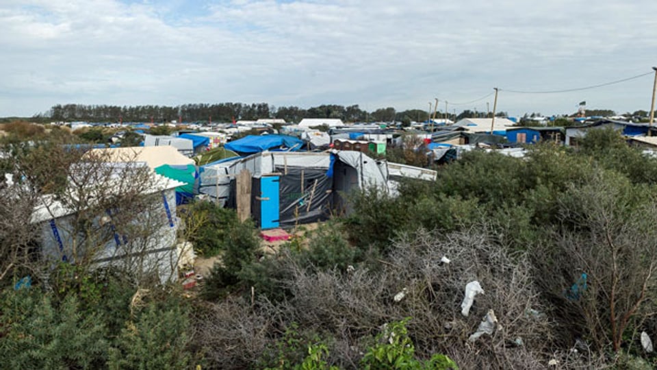 «Dschungel» von Calais: Das Flüchtlingscamp an der Küste zum Ärmelkanal.