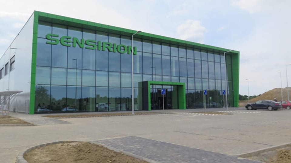 Das Gebäude der Firma Sensirion in der ostungarischen Stadt Debrecen.
