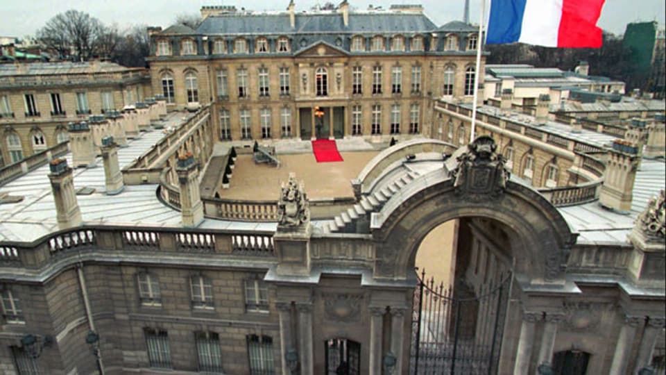 Der Elysée-Palast, das Regierungsgebäude in Frankreich.