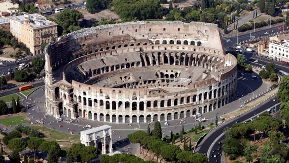 Das Kolosseum in Rom (Italien).