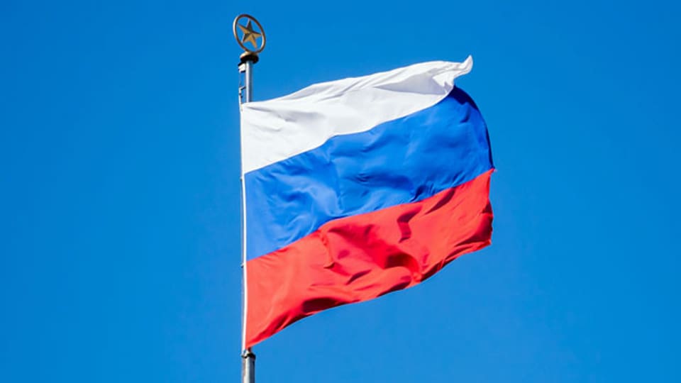Die Flagge Russlands.