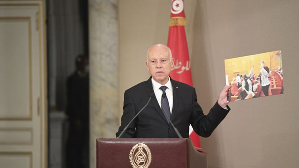 Kais Saied, Staatspräsident Tunesien.