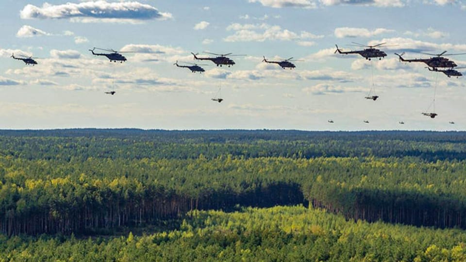 Militärs der Russischen Föderation und Weissrusslands führen strategische Übung auf Trainingsgeländen in den beiden Ländern und in der Ostsee durch.
