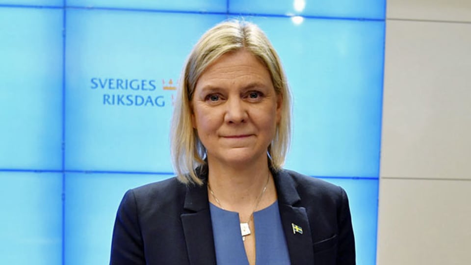 Magdalena Andersson wird voraussichtlich in Schweden erneut zur Regierungschefin ernannt.
