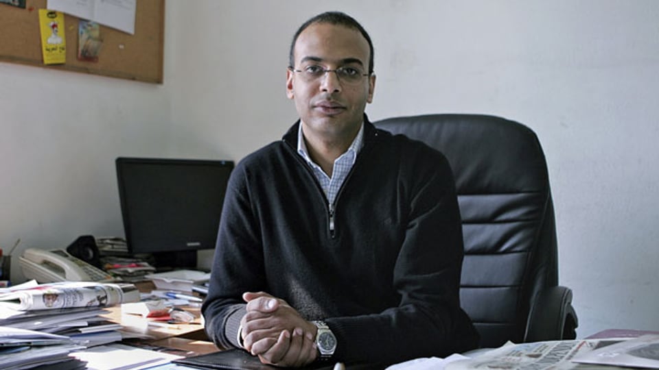 Hossam Bahgat bei der ägyptischen Initiative für Persönlichkeitsrechte in Kairo, Ägypten. Archivbild vom Dezember 2011.